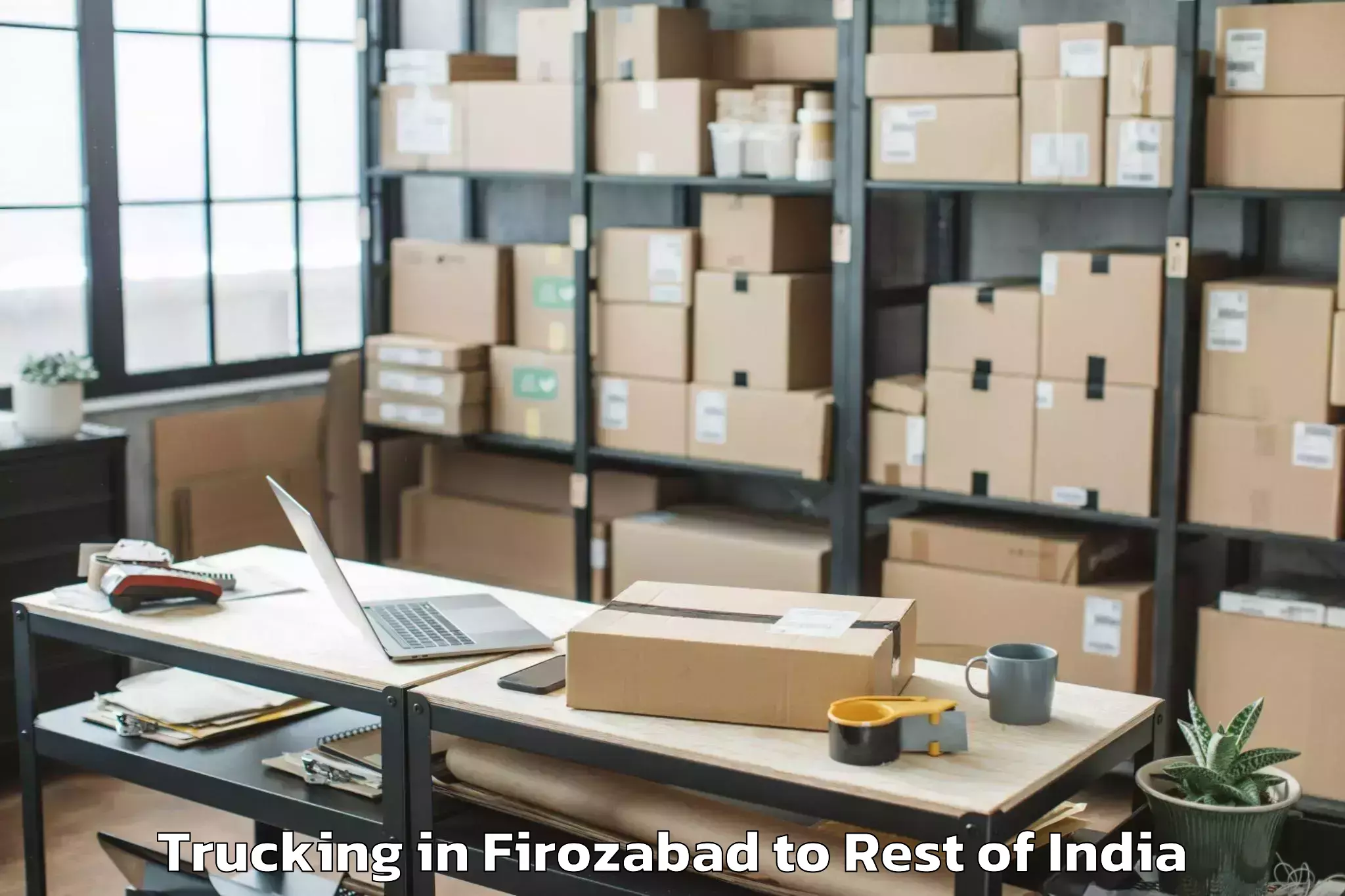 Top Firozabad to Lokeshwaram Trucking Available